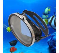 Maschera in gomma classica di forma ovale in acciaio inossidabile per immersione