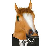 MASCHERA CAVALLO MARRONE IN LATTICE
