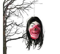 Maschera in lattice con testa svasata per Halloween | Accessorio horror realistico, materiale morbido e traspirante per Halloween Party Nightclub Masquerade Natale Carnevale infestato casa infestata