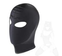 Maschera in nylon nero con design che lascia gli occhi scoperti