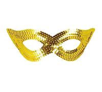 Maschera in paillettes oro da donna