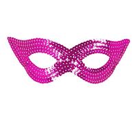 Maschera in paillettes rosa da donna