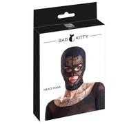 Maschera in pizzo nero Bad Kitty con fori per occhi e bocca
