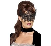 Maschera In Pizzo Veneziana Per Festa Di Halloween Ballo Costume Nuovo