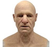 Maschera in silicone Chrees, maschera horror, maschera realistica per uomo, Halloween, cosplay, accessori in lattice