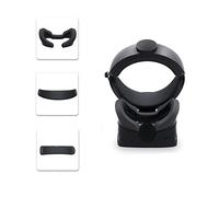 Maschera in silicone VR per il viso e copertura anteriore in schiuma e schiuma posteriore per occhiali Oculus Rift S, resistente al sudore, impermeabile, ricambio per viso, accessori VR (nero)