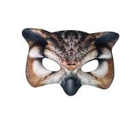 Maschera in tessuto con motivo gufo