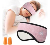 Maschera insonorizzata con tappi per orecchie, velluto per neonati, morbida e confortevole, mascherina occhi per dormire, mascherina per dormire