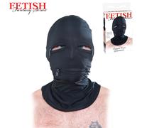 Maschera Integrale Elasticizzata con Cerniere su Occhi e Bocca Zipper Face Hood