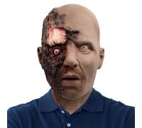 Maschera integrale in lattice per Halloween, per adulti e cosplay | Maschera integrale spaventosa per carnevale, cosplay, eventi, feste in maschera, spettacoli teatrali, casa degli infestati