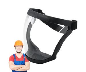 Maschera integrale multiuso, visiera con visione chiara, fascia protettiva leggera e regolabile antiappannamento, filtro rimovibile per esperimenti all'aperto di perforazione e saldatura di carpenteri