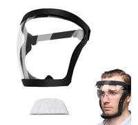Maschera Integrale Per Il Viso Anti-appannamento In Trasparente Con Fascia Regolabile, Equipaggiamento Di Protezione Completa Per Unisex E Adulti, Ingranaggi Di Protezione Per La Progettazione