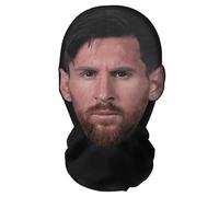 Maschera integrale realistica con stampa 3D, ispirata a Messi, traspirante, leggera e confortevole, per cosplay, feste, Halloween, carnevale e altri eventi