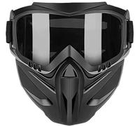 Maschera Integrale Staccabile Maschera Antiappannamento Occhiali Da Taglio for Saldatura E Guida Protezione for Il Viso Resistente Agli Urti(Grey)