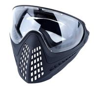 Maschera Integrale Tattica Antiappannamento Regolabile per Softair, con Occhiali Sostituibili Attacco per Casco, per Giochi All'Aperto Softair Cs Paintball(Black)
