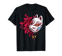 Maschera Kitsune Giappone Anime Kumiho Nove Code Fox Maglietta