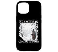 Maschera Krampus Costume Krampus Kramperl Evil Christmas Man Custodia per iPhone 15