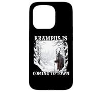 Maschera Krampus Costume Krampus Kramperl Evil Christmas Man Custodia per iPhone 15 Pro