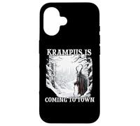 Maschera Krampus Costume Krampus Kramperl Evil Christmas Man Custodia per iPhone 16