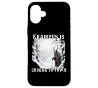 Maschera Krampus Costume Krampus Kramperl Evil Christmas Man Custodia per iPhone 16 Plus
