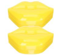 Maschera Labbra 2 Scatole Idratante, Patch per Labbra Giallo