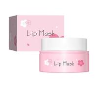 Maschera labbra ai fiori di ciliegio con pennello, delicata fragranza floreale, nutriente per labbra secche, idratante, liscia e non grassa, per uso quotidiano