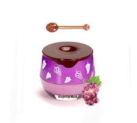 Maschera Labbra Notte al Miele - Lip Mask e Maschera Labbra Essence, Trattamento Idratante per Labbra Secche, Riduce Linee Labiali (#Uva, 5.5g)