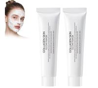 Maschera Lattea Coreana, Maschera Viso Peel Off Avvolgimento di Collagene, Idratante e Illuminante, Bagliore e Ringiovanimento della Pelle, Migliora l'Elasticità Pompe Pelle Saggy (2 Pcs)
