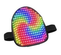 Maschera LED con Rilevamento dei Gesti, Maschera Illuminante Brillante, Maschera Trasformante Viso Illuminato, con 25 Volti Statici e 25 Motivi Animati