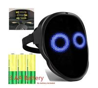 Maschera LED per feste con sensore di gesti, display intelligente, maschera LED per il viso, maschera trasformabile tramite app Bluetooth programmabile