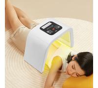 Maschera LED per il viso di bellezza, macchina per la cura della pelle del viso, 7 colori per la casa, salone di bellezza, timer, salvaspazio, pelle sensibile