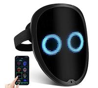 Maschera LED Ricaricabile con Riconoscimento dei Gesti per Modalità di Cambiamento del Viso，Maschera di Halloween a LED per Costumi, Feste di Halloween, Mascherate, Cosplay