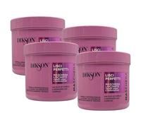 Maschera Lisciante Per Capelli Crespi e Indisciplinati -LISCI PERFETTI- Con Olio Di Camelia e Advanced Liss Complex. Formula Professionale Con Acido Ialuronico 500ml (4 Unità)