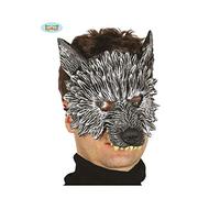 Maschera Lupo a mezzo viso in lattice