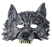 Maschera Lupo a mezzo viso in lattice