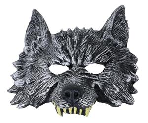 Maschera Lupo a mezzo viso in lattice