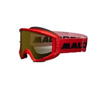 MASCHERA MALOSSI CON LENTE SPECCHIATA ROSSA PER CASCHI CROSS
