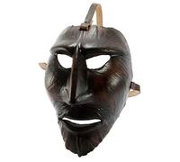 Maschera Mamuthones in Cuoio. Artigianato sardo. Mod n.4