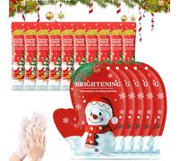 Maschera Mani, 5 Pezzi Maschera Mani Guanti+10 Pezzi Creme manis, Maschere mani di Natale, Idratante Profondo, Rendendo la Pelle Più Liscia, Regalo Natalizio per Famiglia, Gli Amici o Stesso