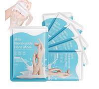 Maschera Mani al Latte e Niacinamide - 6 Trattamenti Idratanti per Mani Secche, Cura Intensiva per Pelli Delicate