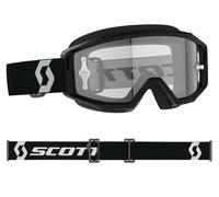 MASCHERA MASCHERINA MX CROSS SCOTT MX GOGGLE PRIMAL BLACK WHITE ANTIFOG CLEAR