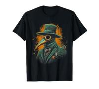 Maschera Medievale Steampunk della Morte Nera del Dottore della Peste Maglietta