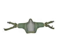 Maschera mezzo viso griglia metallo per elmetti Fast Verde WoSport