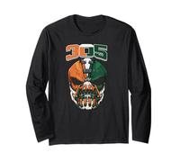 Maschera Miami 305 Grinty Orange Green South Florida Design Maglia a Manica