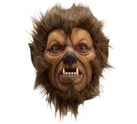 Maschera mostro, maschera bestia, mannaro della piena horror, mannaro con capelli, bestia spaventosa in lattice per il carnevale di festa di Halloween