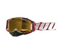 Maschera Moto Armega Snow 100% Rosso, Bianco