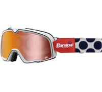 Maschera Moto Barstow 100% Bianco, Rosso, Blu