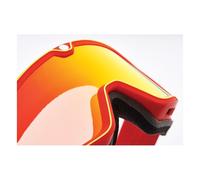 Maschera moto barstow lente rossa specchiata death spray 100%