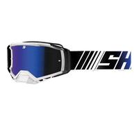 Maschera Moto Cross Enduro Shot Stripe Iridium BLU Goggle