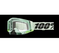Maschera Moto Racecraft 2 Goggles 100% Verde